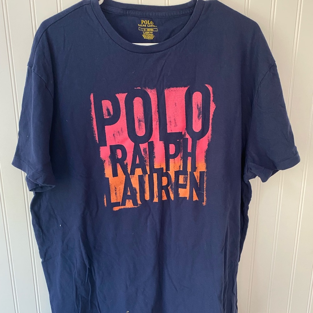 Polo Ralph Lauren Navy Graphic T-Shirt Men’s L
